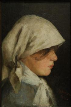 Portrait of a peasant girl